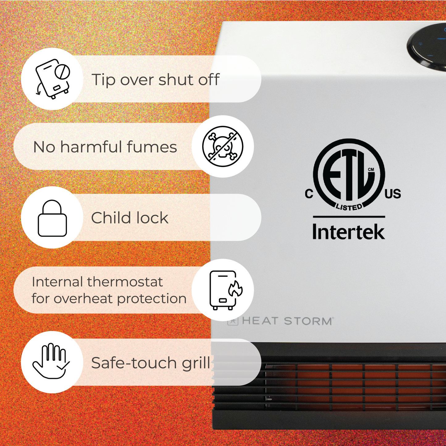 Wall heater with Wi-Fi