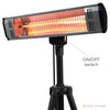 Heat storm outdoor heater with on and off switch.  The perfect heater for garage, house, workshop heater and more!
